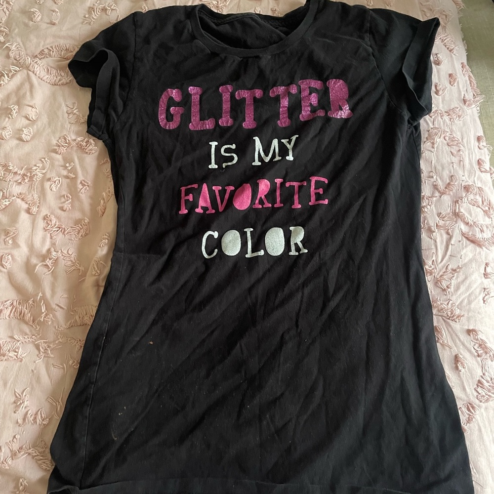 Slogan fittted tee